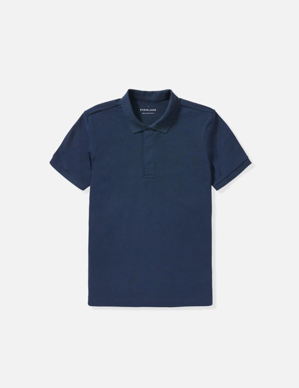 Men’s Solid Polo Neck 100% Cotton Blue