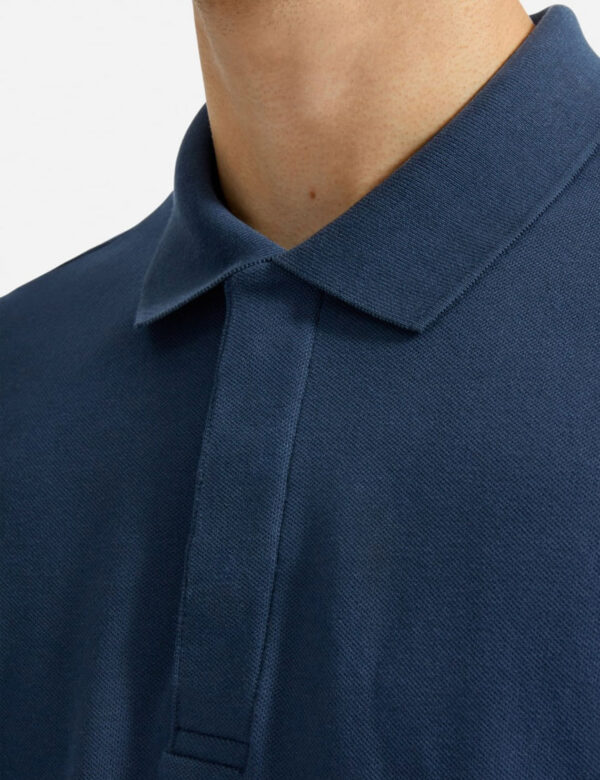 Men’s Solid Polo Neck 100% Cotton Blue - Image 4